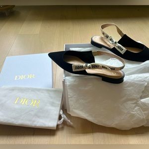 Dior ballet slides, size 37.5